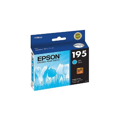 Cartucho de tinta Epson T195 Cian | ProNet Tecnología  