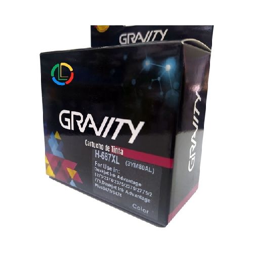 Cartucho Gravity compatible con HP 667 XL Color | ProNet Tecnología  