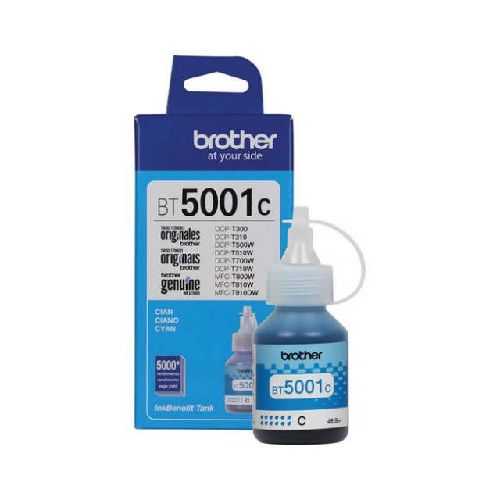 Botella de tinta Brother BT5001C Cian | ProNet Tecnología  