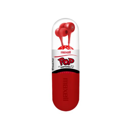 Auricular POP Maxell con Micrófono Rojo | ProNet Tecnología  