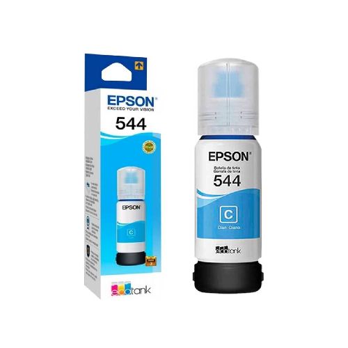 Botella de tinta para Epson T544 Cyan | ProNet Tecnología  