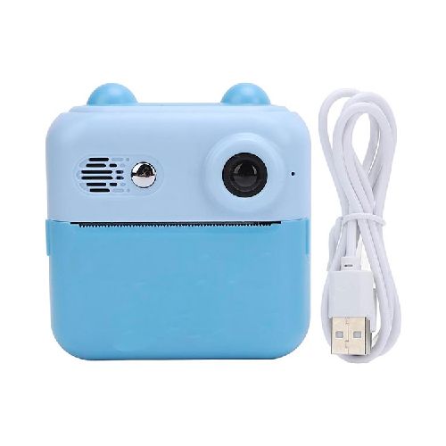 Camara De Fotos Con Impresora Para Niños - Azul  