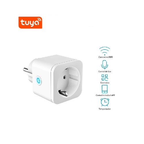 Enchufe Inteligente Wifi Timer App Tuya, Schuko  