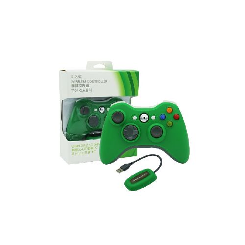 Joystick XBOX360 y Pc  Inalambrico Verde 2.4GHZ  GENERICO