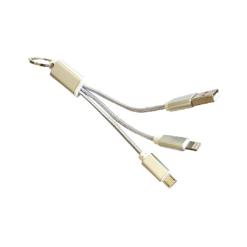 Cable Multiple Llavero de Datos y Carga Iphone+micro USB  Theone