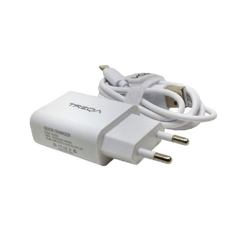 Cargador de Pared C/ Cable Iphone 18W - Quick Charge TREQA  