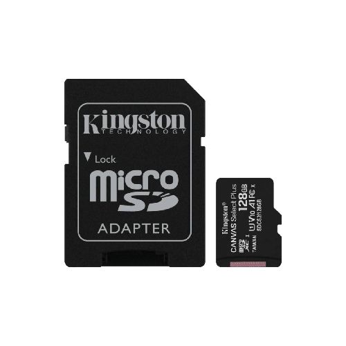 Memoria Micro Sd 128GB Clase 10 C/adaptador - 100MB/S - Canvas Select Plus KINGSTON  Kingston