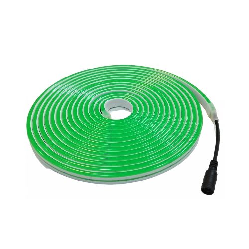 Cinta Led Neon 5M verde sin fuente  