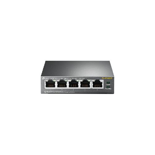 Switch 5 Bocas 10/100 con 4 Puertos Poe+ TL-SF1005P  TP-link