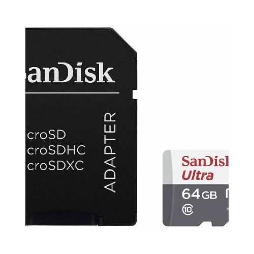 Memoria Micro Sd 64GB C 10 C/adaptador - 100 MB/s KINGSTON  Kingston