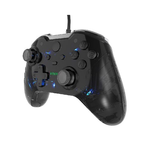 Joystick con Cable Xbox One / Slim - Crystal Black  TOP WOLF