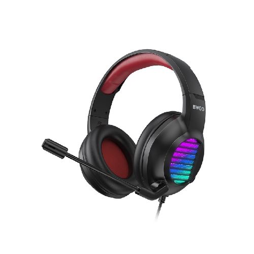 Auricular Gamer Con Micrófono y Luces RGB Bwoo BWOO  