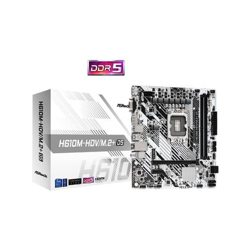 Motherboard Asrock H610m-hdv/m.2+ D5 S1700 