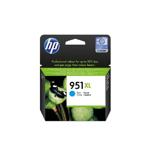 HP 951XL – 24 ml – Alto rendimiento – cián – original – cartucho de tinta – para Officejet Pro 251dw, 276dw, 8100, 8600, 8600 N911a, 8610, 8615, 8620, 8625, 8630 