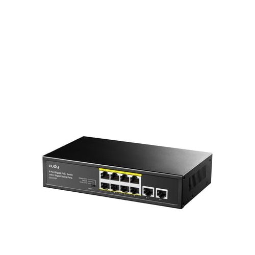 Switch 8p POE Cudy Gigabit + 2 puertos Uplink 