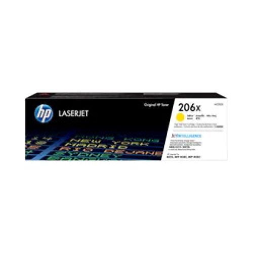 HP 206X – Alto rendimiento – amarillo – original – LaserJet – cartucho de tóner (W2112X) – para Color LaserJet Pro M255dw, M255nw, MFP M282nw, MFP M283cdw, MFP M283fdn, MFP M283fdw 