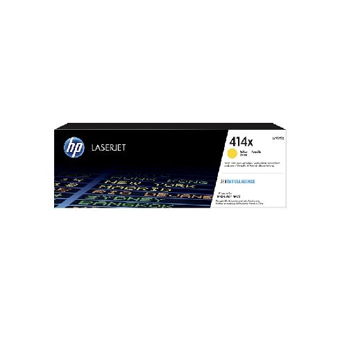 HP 414X – Alto rendimiento – amarillo – original – LaserJet – cartucho de tóner (W2022X) – para Color LaserJet Pro M454, MFP M479 