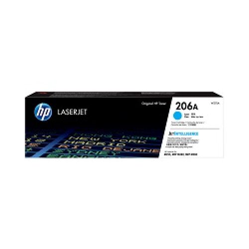 HP 206A – Cián – original – LaserJet – cartucho de tóner (W2111A) – para Color LaserJet Pro M255dw, M255nw, MFP M282nw, MFP M283cdw, MFP M283fdn, MFP M283fdw 