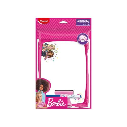 PIZARRA BLANCA PORTATIL MAPED BARBIE  