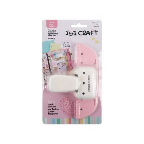 PERFORADORA IBI CRAFT ENCUADERNADORA PARA ANILLOS 3 ORIFICIOS  