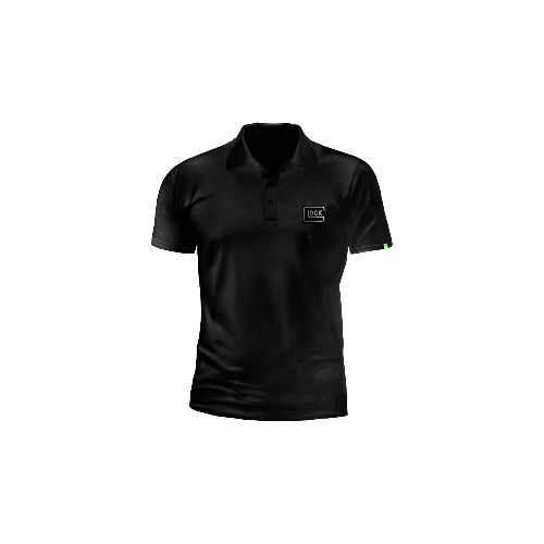 Remera tipo polo Glock - Negro — Aventureros