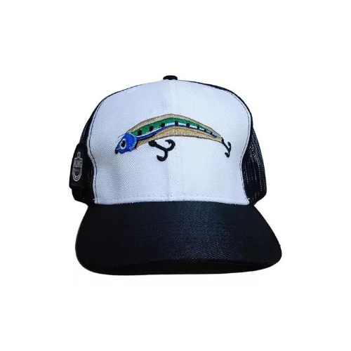 Gorro trucker con diseños de pesca - King Brasil - Señuelo — Aventureros