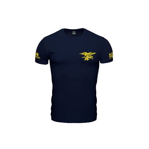 Remera manga corta US Navy Seals - Azul — Aventureros