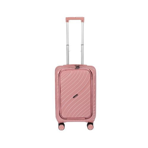 Valija Carry On con bolsillo para laptop - Rosa Chicle — Aventureros