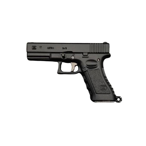 Llavero mini pistola Glock 17 6 balas - Negro — Aventureros