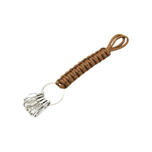 Llavero paracord varios enganches - Caqui — Aventureros