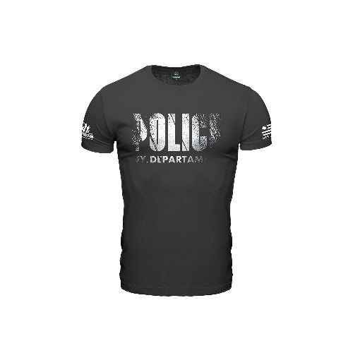 Remera manga corta Police - Gris — Aventureros