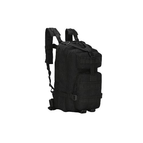 mochila táctica 30 litros - Negro — Aventureros