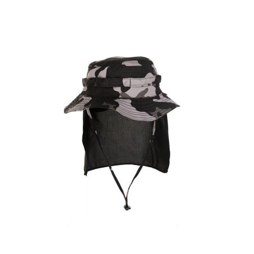 Sombrero Capelina de pescador con cubre nuca Protección UV50+ - Fox Boy - Choque Black — Aventureros