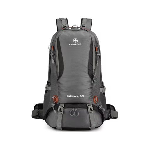 Mochila outdoors 50L CAMPSOR - Gris — Aventureros