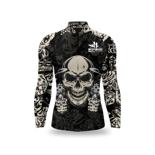 Remera con protección solar CALAVERA - Colección Aventureros - CD0088 — Aventureros