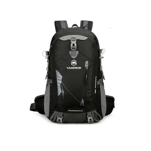 Mochila de trekking Outdoors 45L CAMPSOR - Negro — Aventureros