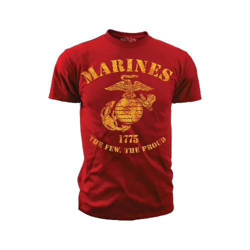 Remera con diseño militar - Black Ink - The Few The Proud - Marines — Aventureros