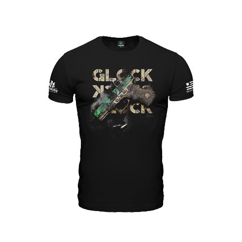 Remera manga corta pistola Glock - Camo — Aventureros