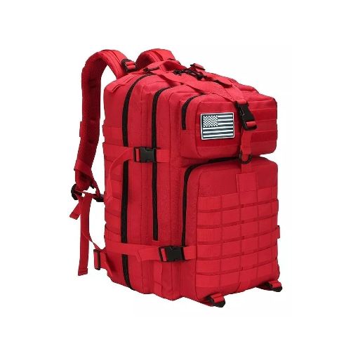 Mochila táctica 45 litros - Molle - Rojo — Aventureros