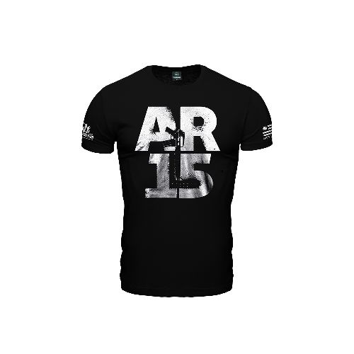 Remera manga corta AR15 - Negro — Aventureros