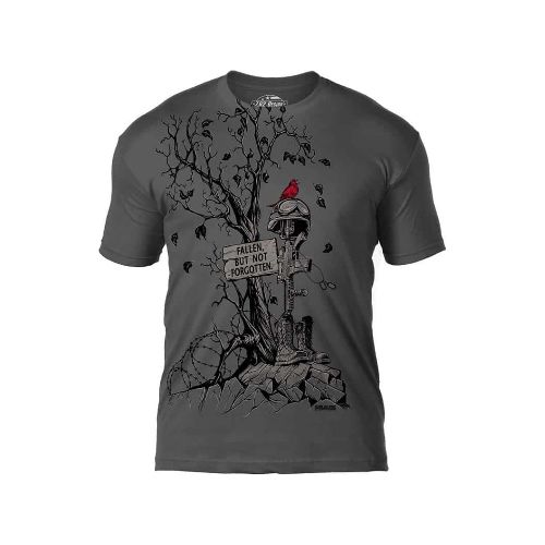 Remera con diseño militar - Fallen but not Forgotten — Aventureros