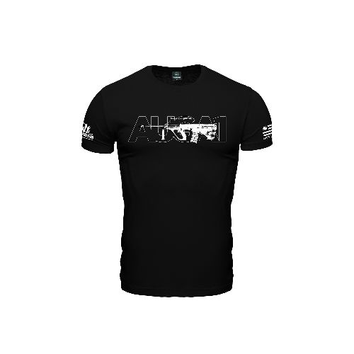 Remera manga corta Steyr AUG A1 - Negro — Aventureros