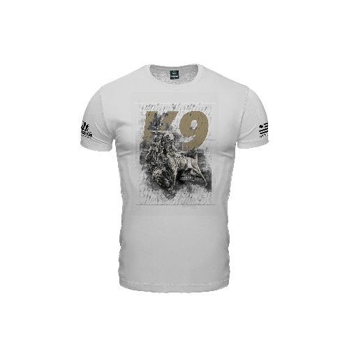 Remera manga corta Tactical K9 - Blanco — Aventureros