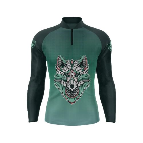 Remera con protección solar ANIMALES - Colección Aventureros - Lobo — Aventureros