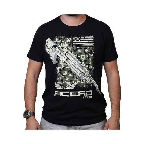 Camiseta Acero manga corta - Fuzil — Aventureros