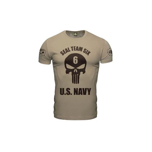 Remera manga corta Punisher Seal Navy - Caqui — Aventureros