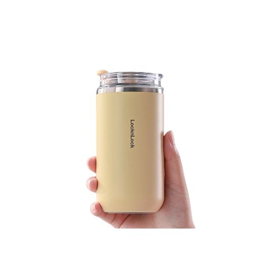 Vaso térmico Vernal tumbler de acero inoxidable 350ml - Lock&Lock - Amarillo — Aventureros