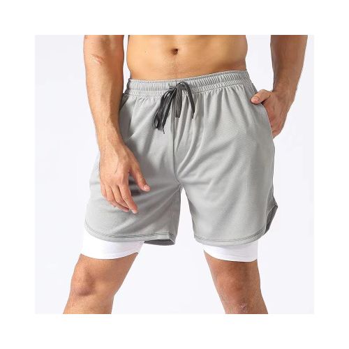 Short deportivo con calza - Gris — Aventureros