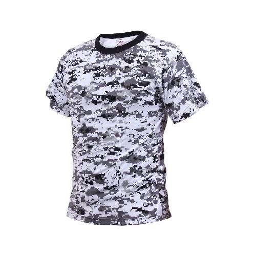 Remera camuflada en algodón - Digital City Camo — Aventureros