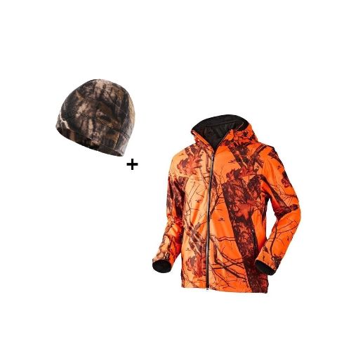 Combo Campera Tácticas Impermeable + Gorro Micro Polar - Realtree orange — Aventureros